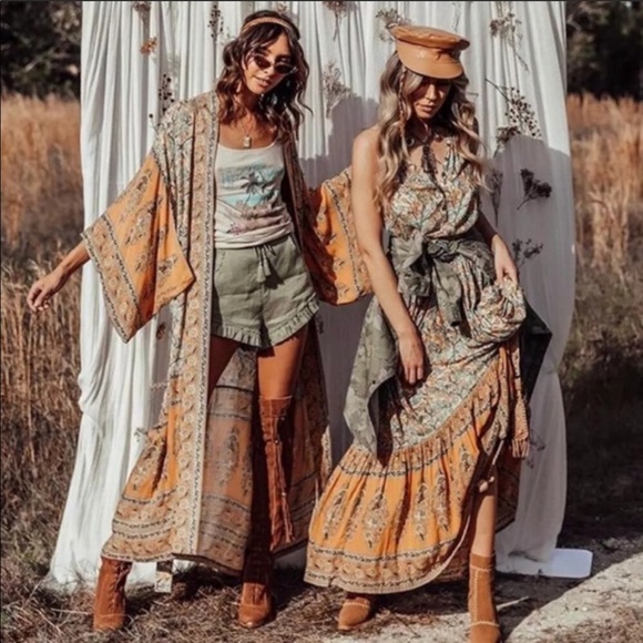 Vintage Canyon Inspired Bohemian Gypsy Kimono - Picture 2 of 7